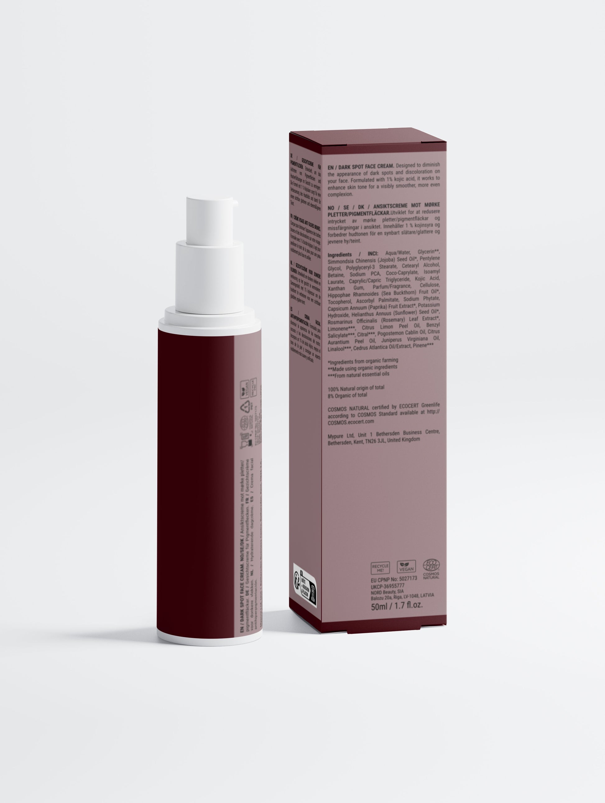 Dark Spot Face Cream with Kojic Acid