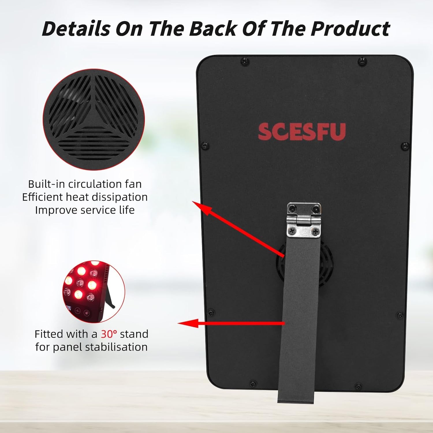 Red Light Therapy Panel, 200W High Power for Face and Body Pain Relief & Skin Care - Dual Chip 660Nm Red and 850Nm Infrared Light - Reduce Joint Inflammation, Improve Sleep, Built-In Timer