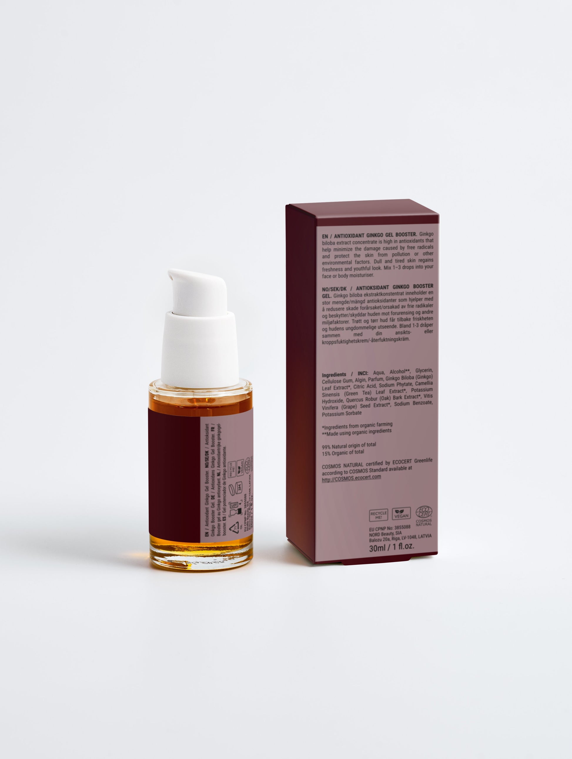 Antioxidant Ginkgo Gel Booster